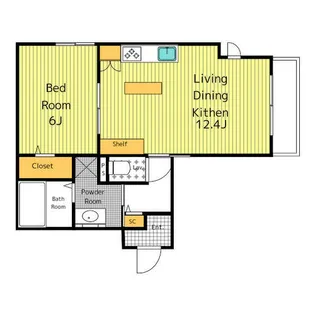 R-court則武【302号室】の間取り