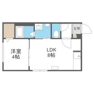 北海道札幌市西区西町北13丁目【マンション】の間取り
