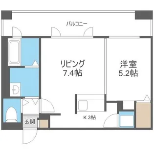 ノース・スター円山【4階】の間取り