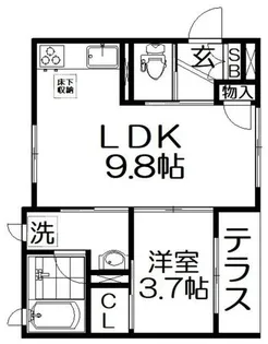 ピコットⅥ【1階】の間取り