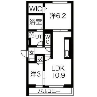 サニーコート平和【2階】の間取り