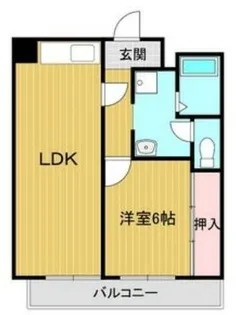 ロイヤルコーポ東雲【502号室】の間取り