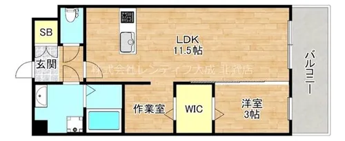 カウニスラトヴァ【9階】の間取り