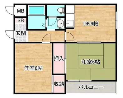 ラウンド2高殿【3階】の間取り