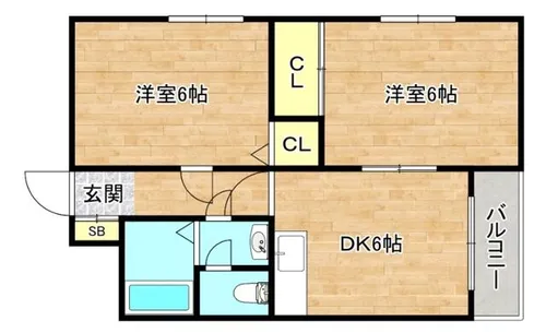ラウンド2高殿【2階】の間取り