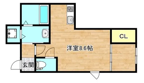 大阪府東大阪市足代北2丁目【マンション】の間取り