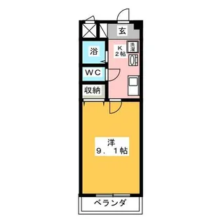 レーベンス I【3階】の間取り