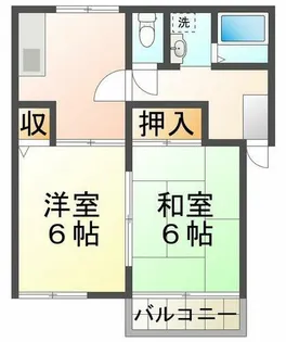 フレグランス本多聞【1階】の間取り