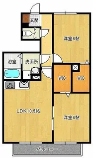フレッツァ神戸山田【1階】の間取り