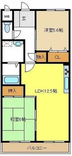 アピテ池場【3階】の間取り