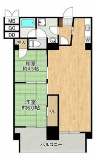 豊中グランドハイツ【632号室】の間取り