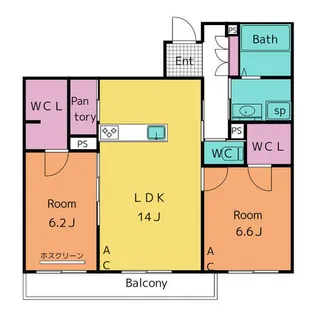 Alouette竜美丘 ~アルエット【301号室】の間取り