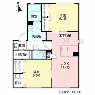 ひとみの森 D棟【1階】の間取り