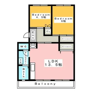 コーポ今村【2階】の間取り