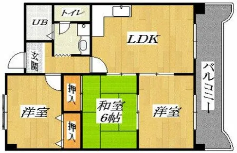 レグルス我孫子【9階】の間取り