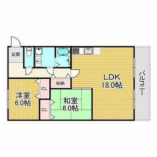 grande苦楽園口【3階】の間取り