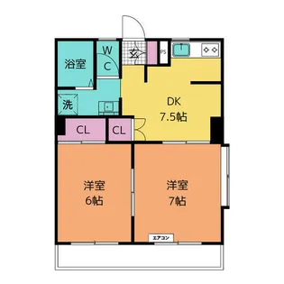 花笑ビル レジデンス【3階】の間取り