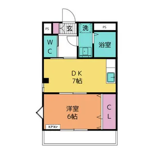 グランデージ江口【2階】の間取り