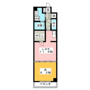 BPRレジデンス金山【4階】の間取り