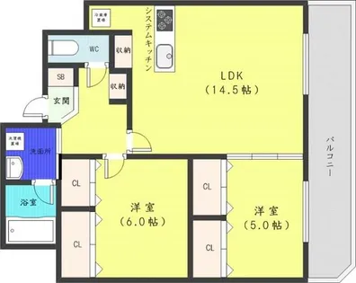 ブラン・ド・ブラン【4階】の間取り