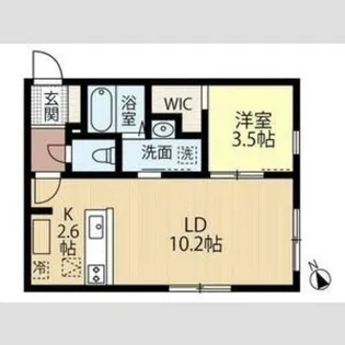 ブリーゼ中の島【3階】の間取り