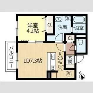 ブリーゼ中の島【3階】の間取り