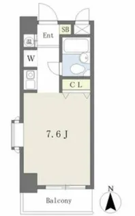 オオサワハイツ【4階】の間取り