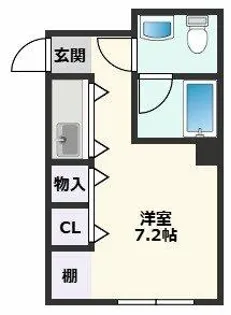 リバーサイド光栄【1階】の間取り