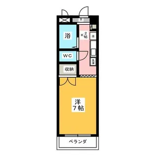 ヤマヨシマンション【2階】の間取り