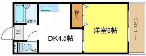 ガーデンコート平野南【503号室】の間取り