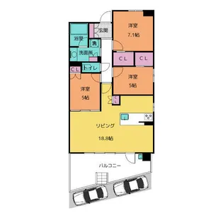 アルバックス刈谷住吉【1階】の間取り