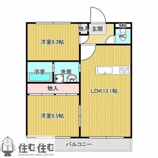 エクセレントクリア【103号室】の間取り