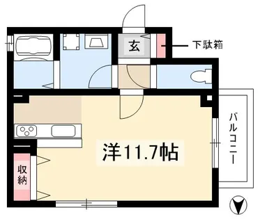 フォレストビレッジ大正町【2階】の間取り