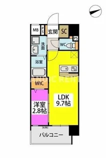 アスミール野芥【11階】の間取り
