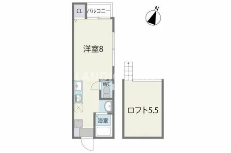 レガリータ高宮【2階】の間取り