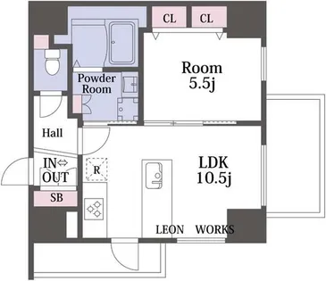 La CASA 石ケ辻【901号室】の間取り