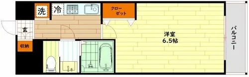 1Kの間取り画像