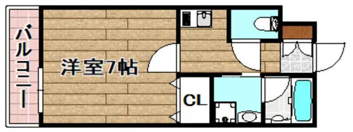 ウェルスクエア高槻【4階】の間取り
