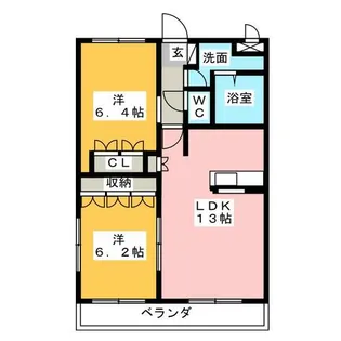 KOOL【2階】の間取り