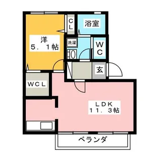 セピアコート財木【2階】の間取り