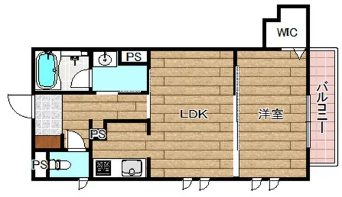 シャーメゾン天神【2階】の間取り