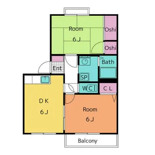 サンライズ【2階】の間取り