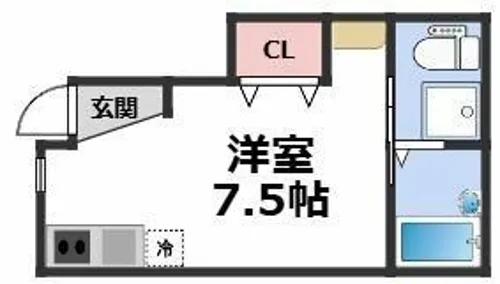 ラフィニール京橋【1階】の間取り