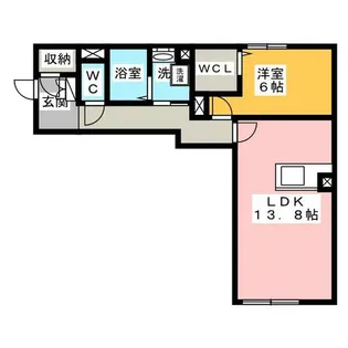 フロントマーレ宮前【2階】の間取り