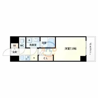 ライジングメゾン新大阪サウス【9階】の間取り