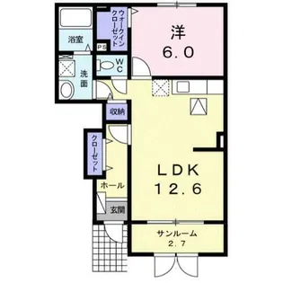 カルム【1階】の間取り