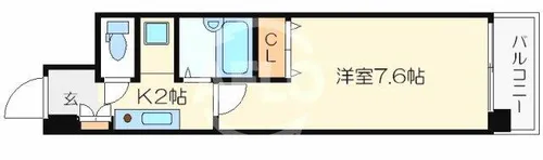 ジュネーゼ本町西【10階】の間取り