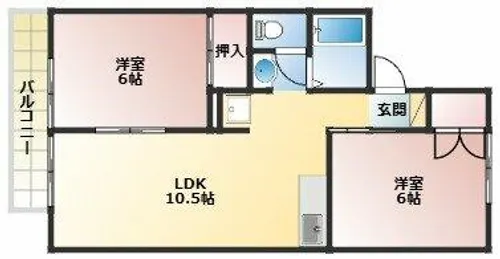 兵庫県神戸市西区池上1丁目【アパート】の間取り