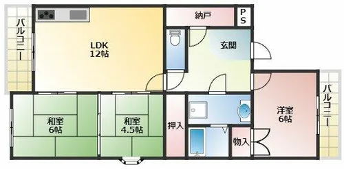リバーグリーン藤村【3階】の間取り