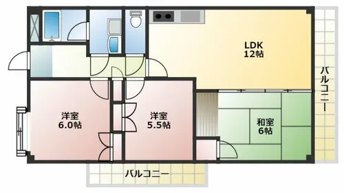 シャルマンローズ【2階】の間取り